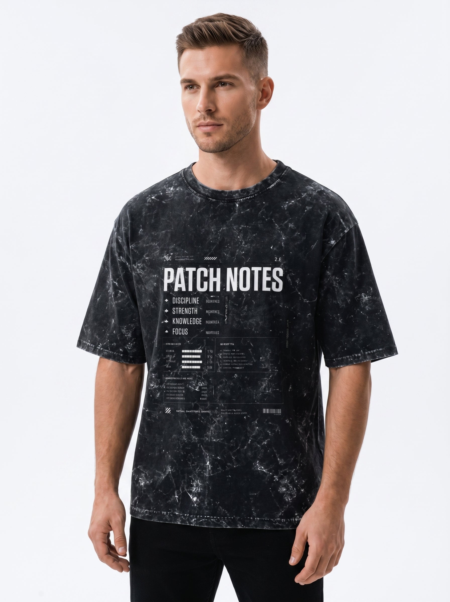 Unisex Acid Washed Oversized Tee